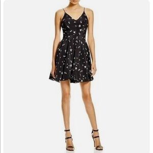 Anthropologie Amanda Uprichard Star Print Silk Mini Dress